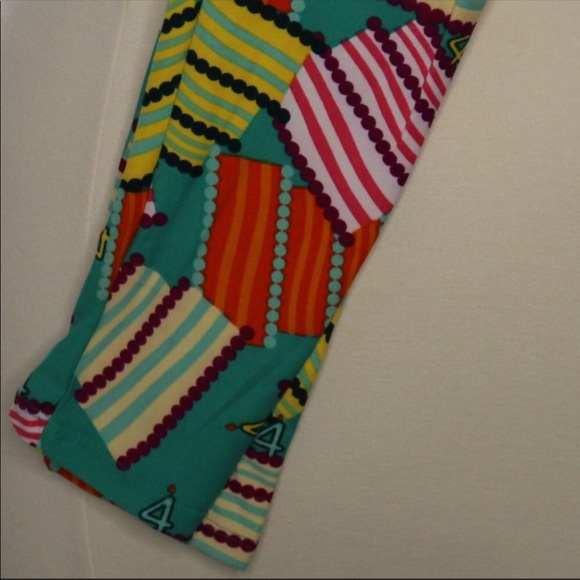 Lularoe Cake Birthday Leggings One Size OS - Picture 4 of 6